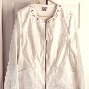 Chico's White Utility Jacket